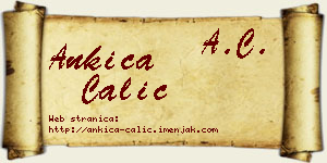 Ankica Čalić vizit kartica